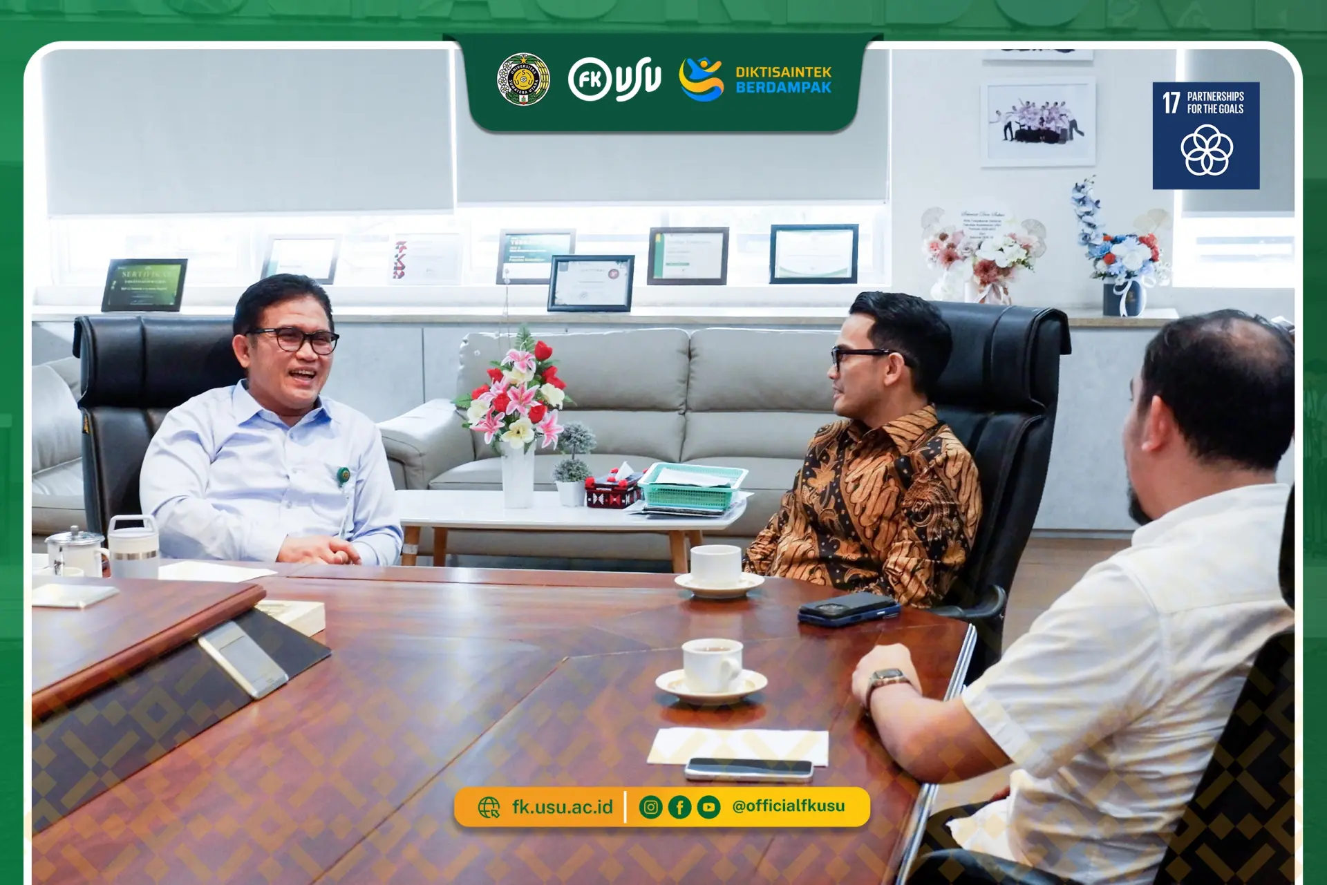 Dekan FK USU Terima Audiensi Alumni, Perkuat Silaturahmi dan Jejaring Alumni